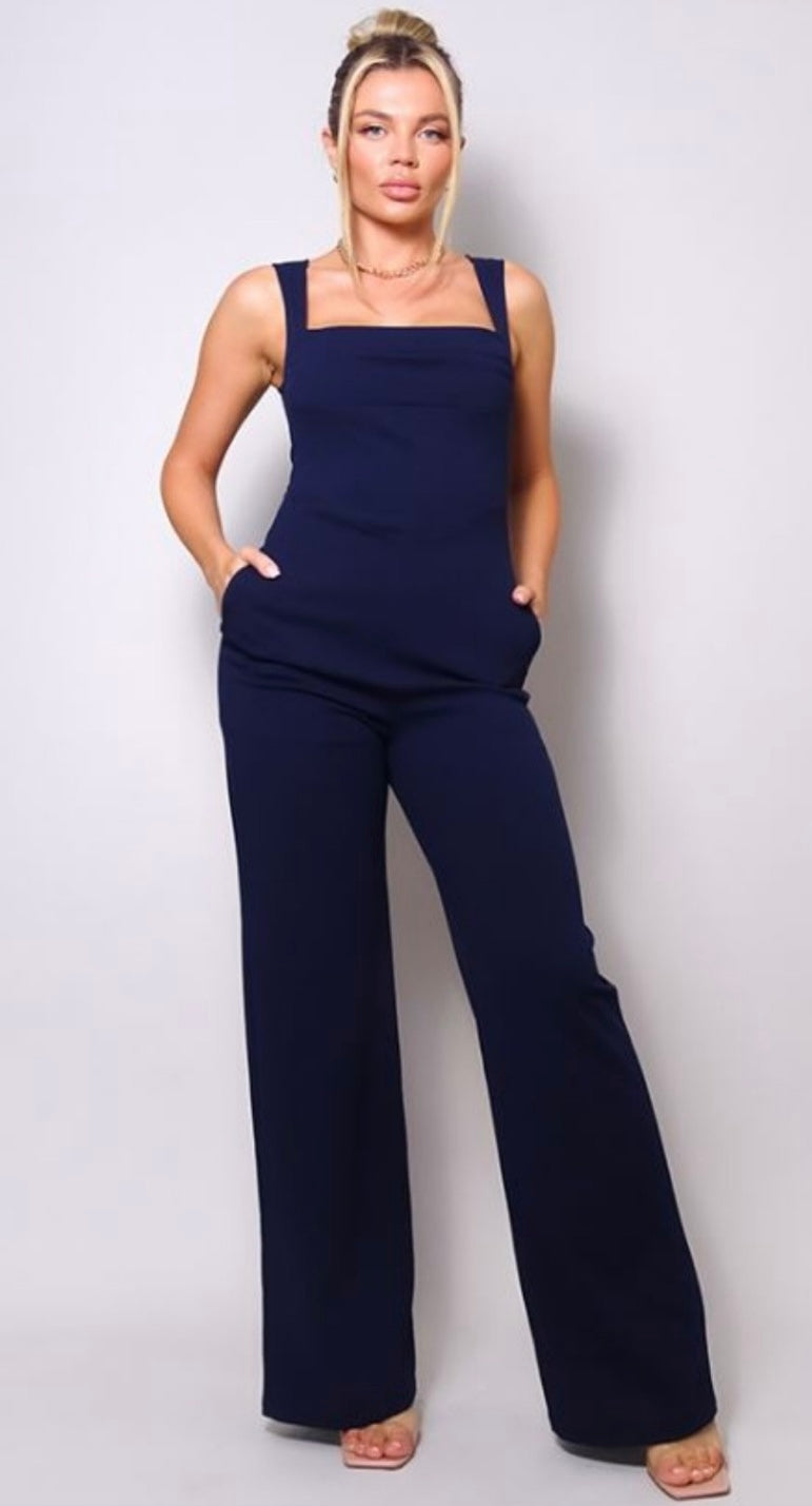Navy Minimal Jumpsuit