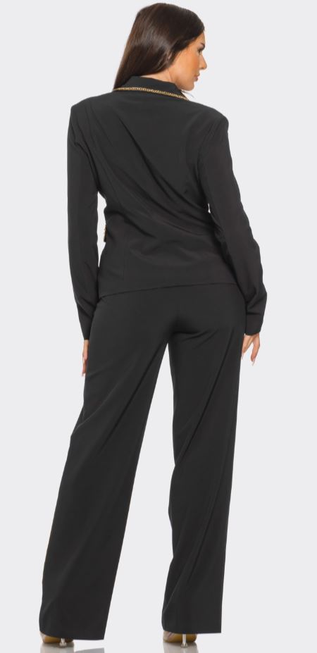 Luxe Noir Blazer Set
