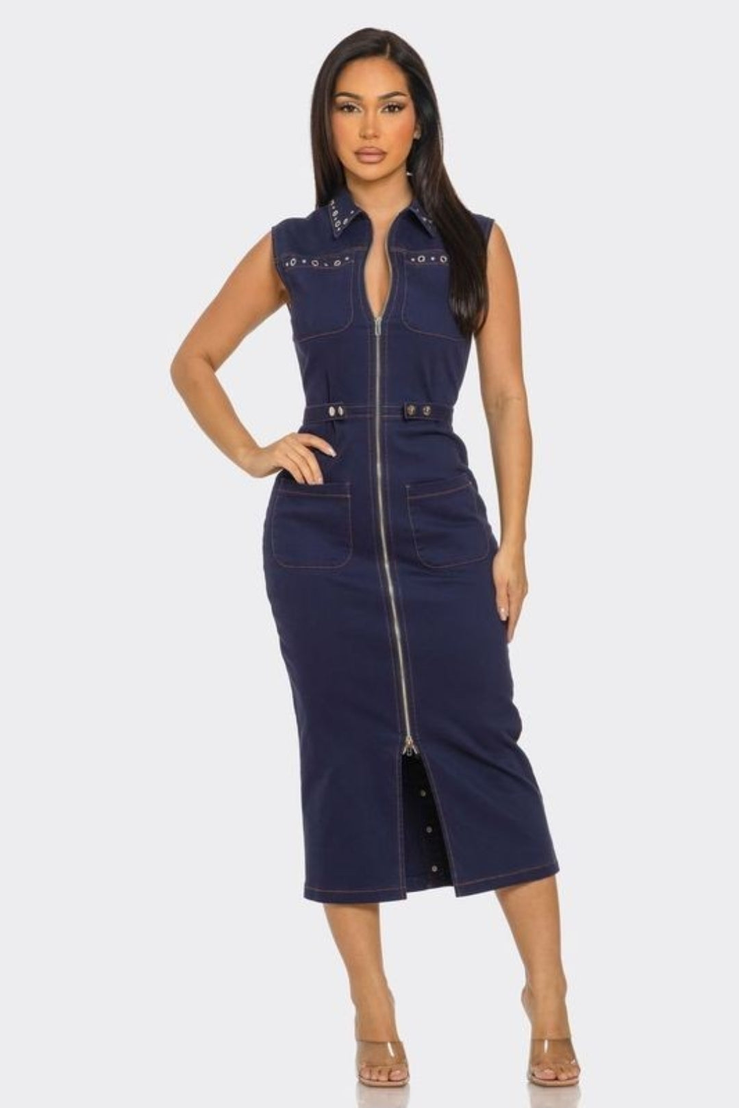 Denim Power Midi