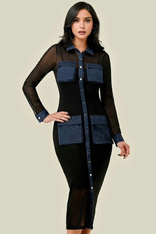 Denim Statement Dress